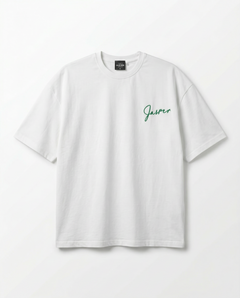 White Crossed Ends T-Shirt