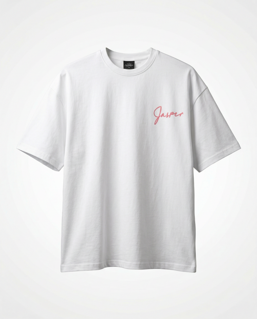 White Crossed Ends T-Shirt