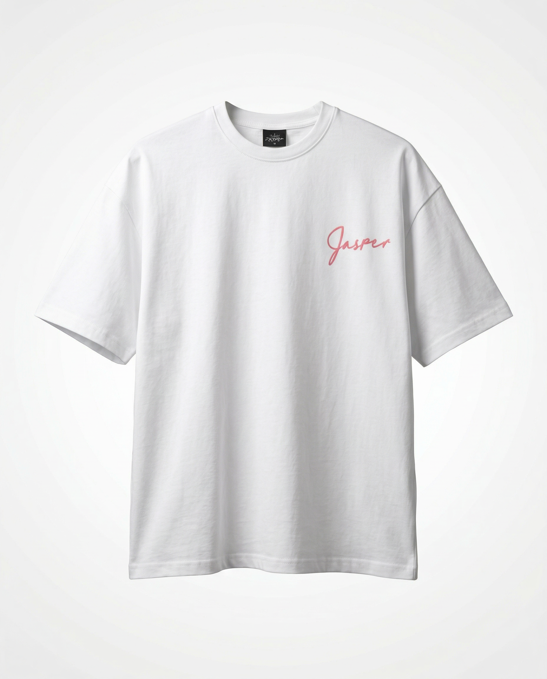 White Crossed Ends T-Shirt