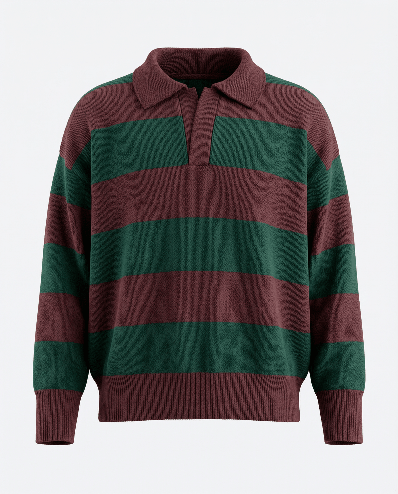 Forest Stripe Polo - Jasper