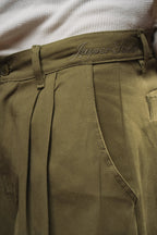 Pleated Wide-Leg Trousers — Brown - Jasper