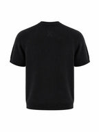 Tipped Knit Tee — Black - Jasper
