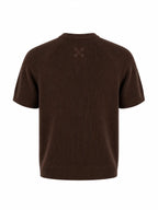 Tipped Knit Tee — Brown - Jasper