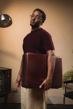 Tipped Knit Tee — Burgundy - Jasper