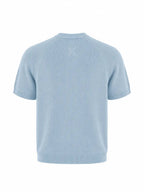 Tipped Knit Tee — Ice Blue - Jasper