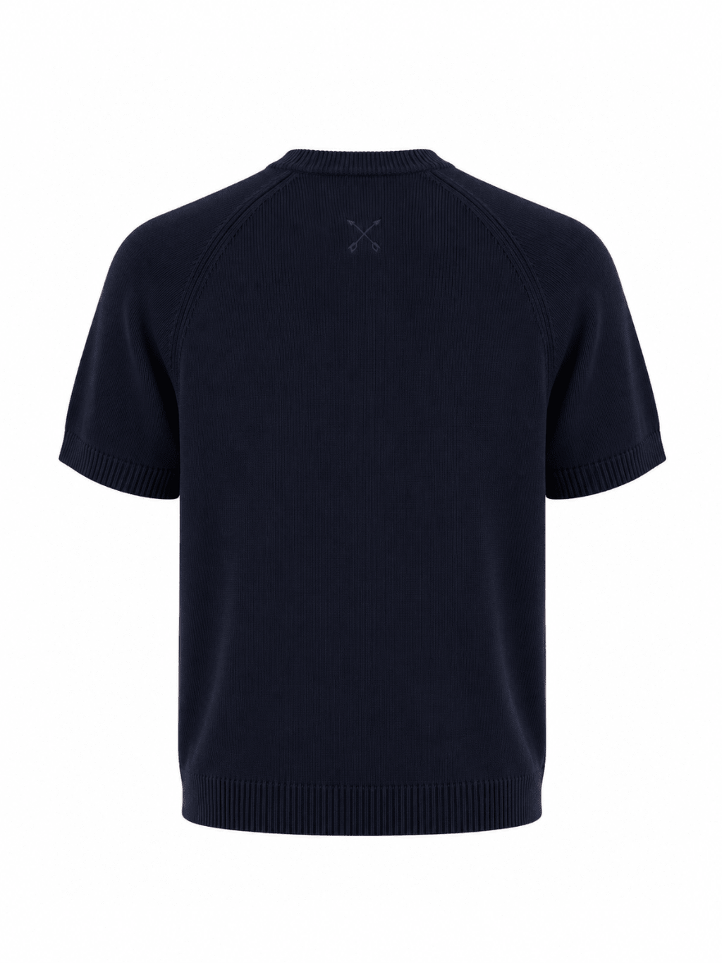 Tipped Knit Tee — Navy - Jasper