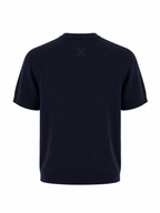 Tipped Knit Tee — Navy - Jasper