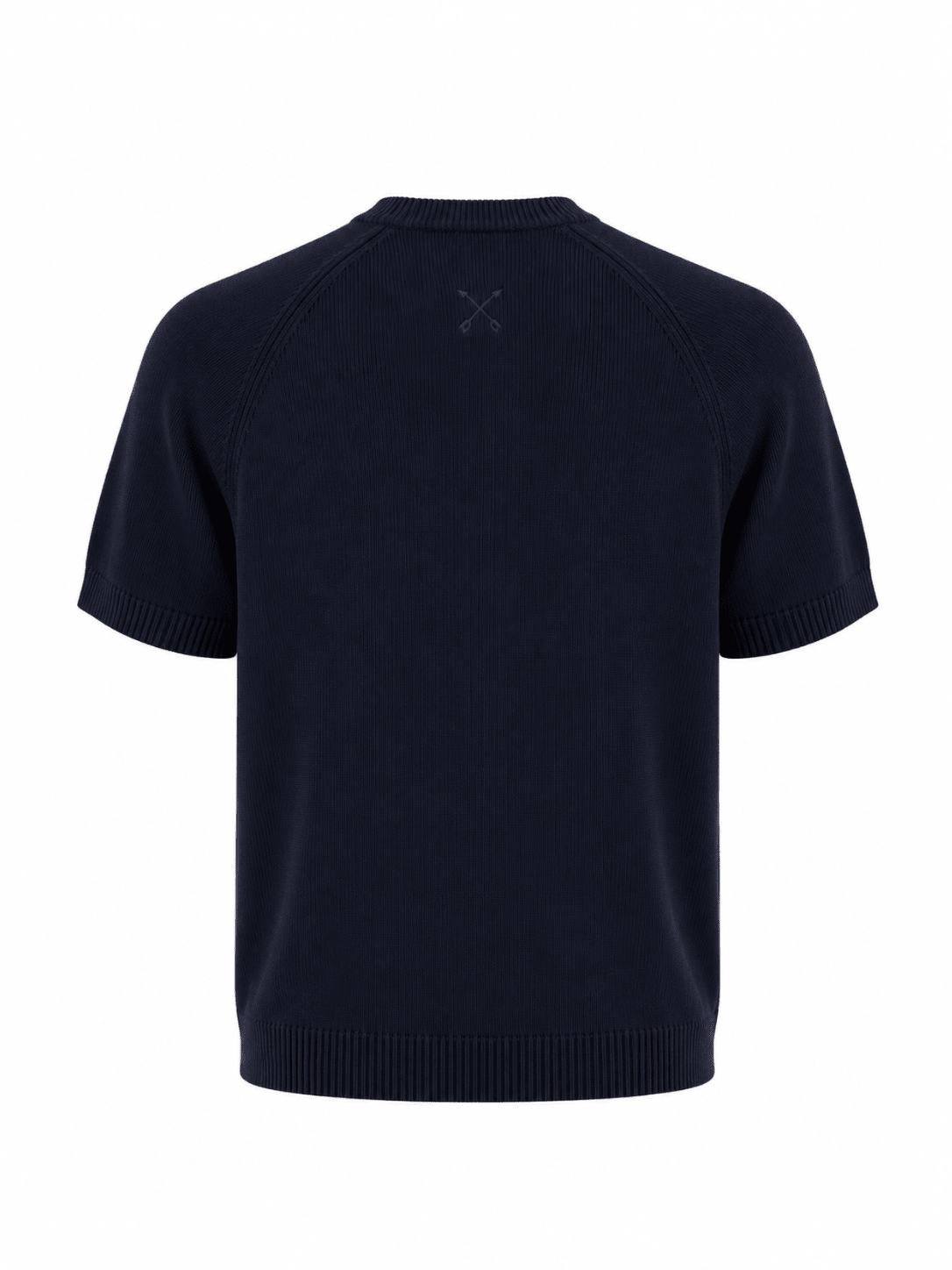 Tipped Knit Tee — Navy - Jasper