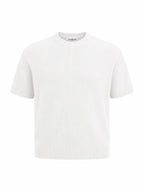 Tipped Knit Tee — Off-White - Jasper