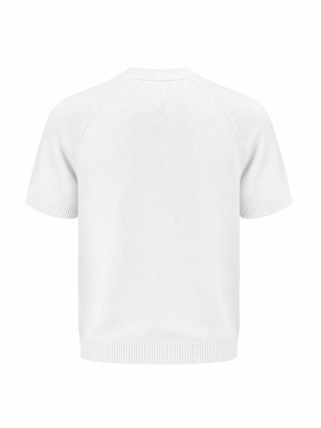 Tipped Knit Tee — Off-White - Jasper