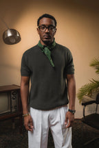 Tipped Knit Tee — Olive - Jasper