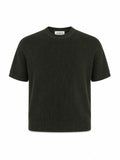 Tipped Knit Tee — Olive - Jasper
